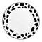 Smarty Had A Party 7.5" White w/Black Dalmatian Spots Round Dispos. Plastic Appetizer/Salad Plates (120 Plates), 120PK 957BG-CASE - alternate 4